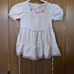 Vintage Purple Lace Toddler Dress JC Penny ToddleTime Girls Size 3T Easter